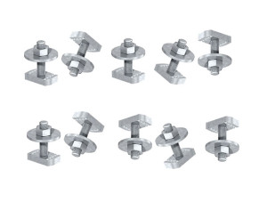 Hammerkopfbefestiger / Hammerkopfschrauben-Set M10 x 30 für Montageschiene 41 zur Gerätebefestigung, Rohrinstallation für Kälte, Klima, Photovolt
