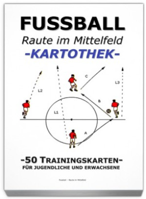 FUSSBALL Trainingskartothek - "Raute im Mittelfeld"