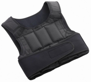 Gilet de poids 10 kg - 18 poids inclus