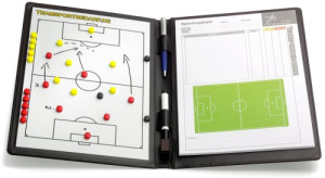 FUSSBALL - magnetische Taktikmappe (Leder)