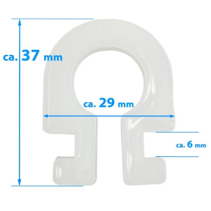 Support de filet "Minitor" pour filets de but - Couleur : blanc