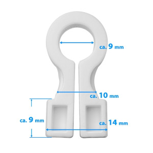 Support de filet "Omega" pour filets de but - Couleur : blanc