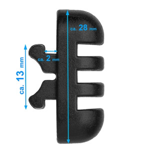 Support de filet "Power-Press" pour filets de buts - Couleur : noir