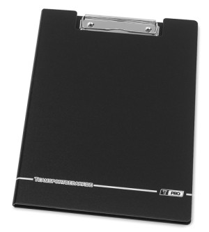 T-PRO Cartella con clip DIN A4 - Colore: nero