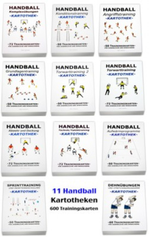 Handball - 11 Kartotheken-Set - über 600 Einheiten