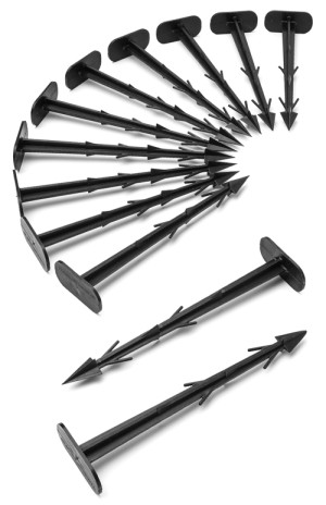 Ground anchor (PVC) length: 15 cm - set of 200