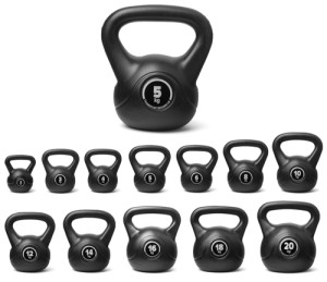 Kettlebell (Kugelhantel) aus Kunststoff - 3 Größen