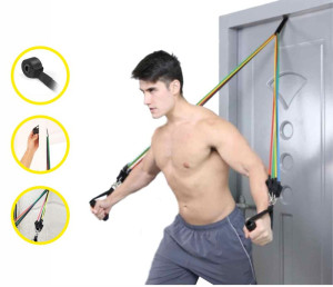Power bungee set (11 pieces) - 5 different strengths