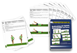 Trainingskarten - "Krafttraining mit eigenem Körpergewicht (ohne Geräte)" (30 Workouts)
