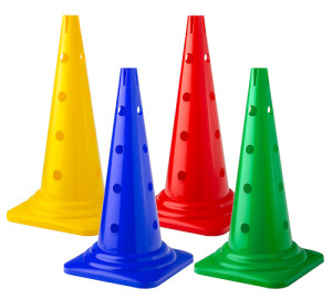 Cone with holes (4 colours) - height: 52 cm