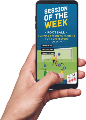 Training session of the week (CW 34) - jumping strength training for goalkeepers