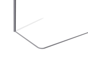 Bodenrahmen, 3-teilig zerlegbar, aus Aluminium-Rundrohr, hochklappbar mit TÜV-Zertifikat
