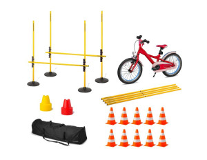 Bicycle obstacle course set (73 pieces) - incl. bag