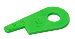 Strumento per il controllo dei tacchetti - colore: verde