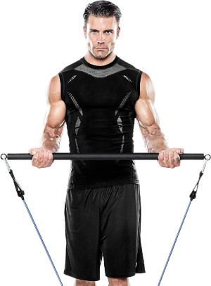 Workout bar set (15 stuks) - 5 verschillende sterktes