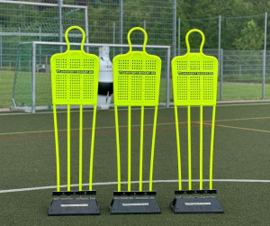Mannequin d'entraînement aux coups francs (professionnel) 180 cm - couleur : jaune fluo