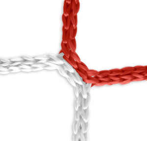 Tornetz (rot-weiß) - 5 x 2 m, 4 mm PP, 90/200 cm