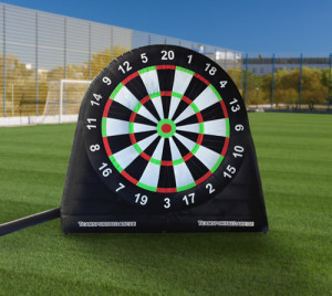 Inflatable soccer dart board XXL - 3 x 3 m