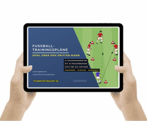 Download Fußball Trainingspläne (45 Übungen) - Spielen über dritten Mann