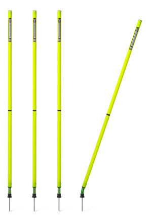 Barre de délimitation FLEX 160 cm (2 parties) - set de 4 pièces
