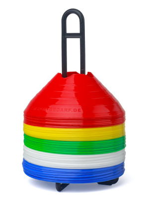 Set of 50 marker cones - in 5 colours