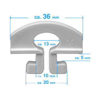Net holder for goal nets ‘T-PRO Minitor’ - Type B, White
