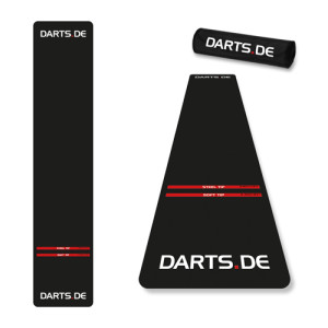 Darts.de Dartteppich (schwarz) - Maße: 300x63 cm