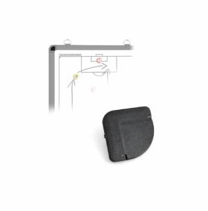 Black corner protectors - for tactics boards