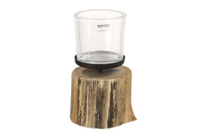Windlicht auf Holzfuß von WMG