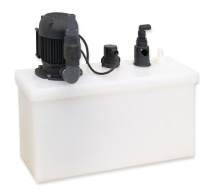 Sole-Hebeanlage für Salzwasser, steckerfertig mit Sammeltank, Eintauchpumpen und Niveausteuerung, Neotech SHA 70N baugl. BWT Bewasol 11808