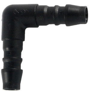 SAUERMANN Schlauchverbinder 90° Bogen Ø 6 mm (1/4'')