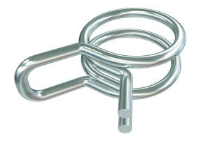 Sauermann Doppeldrahtklemmen für PVC-Schlauch transparent Ø 10 mm