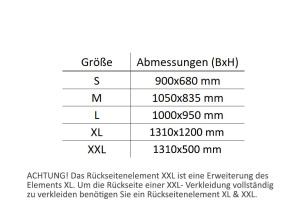 codex Rückseitenelement für Verkleidung aus Aluminium | für Klimaanlagen und Wärmepumpen