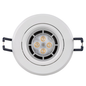 LED Einbaustrahler 200-240V AC 5W 16302-3 0 Ø68 IP20 Weiß