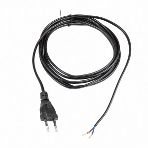 Netzkabel 3 m Eurostecker 300 SW C7 schwarz offenes Ende
