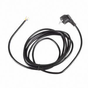 Netzkabel 3 m Schuko Schutzkontaktstecker (gewinkelt) 300SW schwarz of