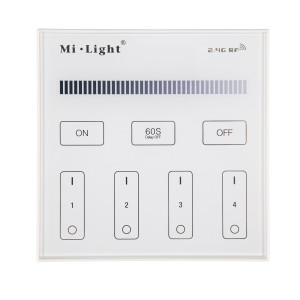 MiBoxer 2,4G 4 Zone TOUCH Wand Controller B1 einfarbige