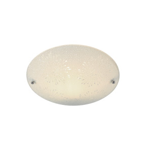 Deckenleuchte SNOW 10.464.25.01 Ø25CM 1 flammig, E27 Metall + Glas