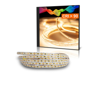 LED Strips SCHMALE Pro 5mm breit Warmweiß (3000K) 18W 3 Meter 12V IP2