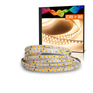 LED Strips SCHMALE 5mm breit Warmweiß (3000K) 18W 3 Meter 24V IP20 CR
