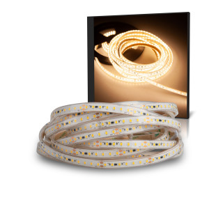 LED Strips SAUNA Warmweiß (2700K) 48W 5 Meter 24V IP67