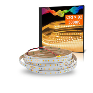 LED Strip ATLA Warmweiß (3000K) 24W 5 Meter 24V IP20 CRI 92