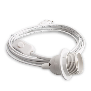 E27 Lampenfassung mit Schalter Netzkabel 5m Lampenaufhängung Sokel 50