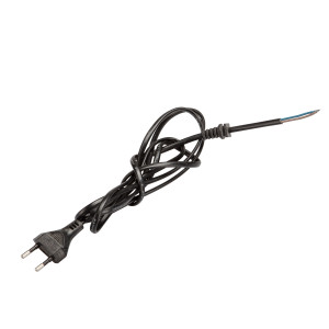 Netzkabel 1,5 m Eurostecker 300 SW C7 schwarz offenes Ende