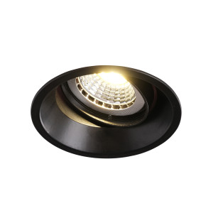 Einbaurahmen Schwarz blendfrei schwenkbar 827B Ø75 mm für GU10/MR16,