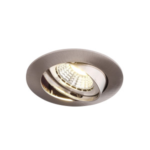 Einbaurahmen Nickel satiniert 808S Ø75 mm für GU10/MR16 – schwenkb