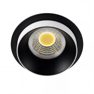 Einbaurahmen Schwarz blendfrei 919B Ø65 mm für GU10 & MR16 | rund, I