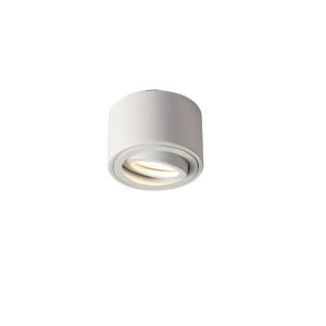 Aufbaustrahler extra flach schwenkbar Genius 60501 rund weiss – 50 m
