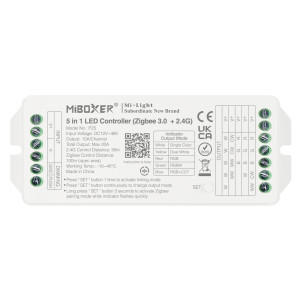 Miboxer PZ5 Controller (Zigbee 3.0+2.4G) bis max 20A DIM/CCT/RGB/RGBW/