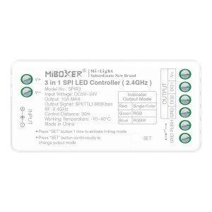 Miboxer ESPIR3 3 in 1 SPI LED Controller (2.4G) einfarbige/RGB/RGBW